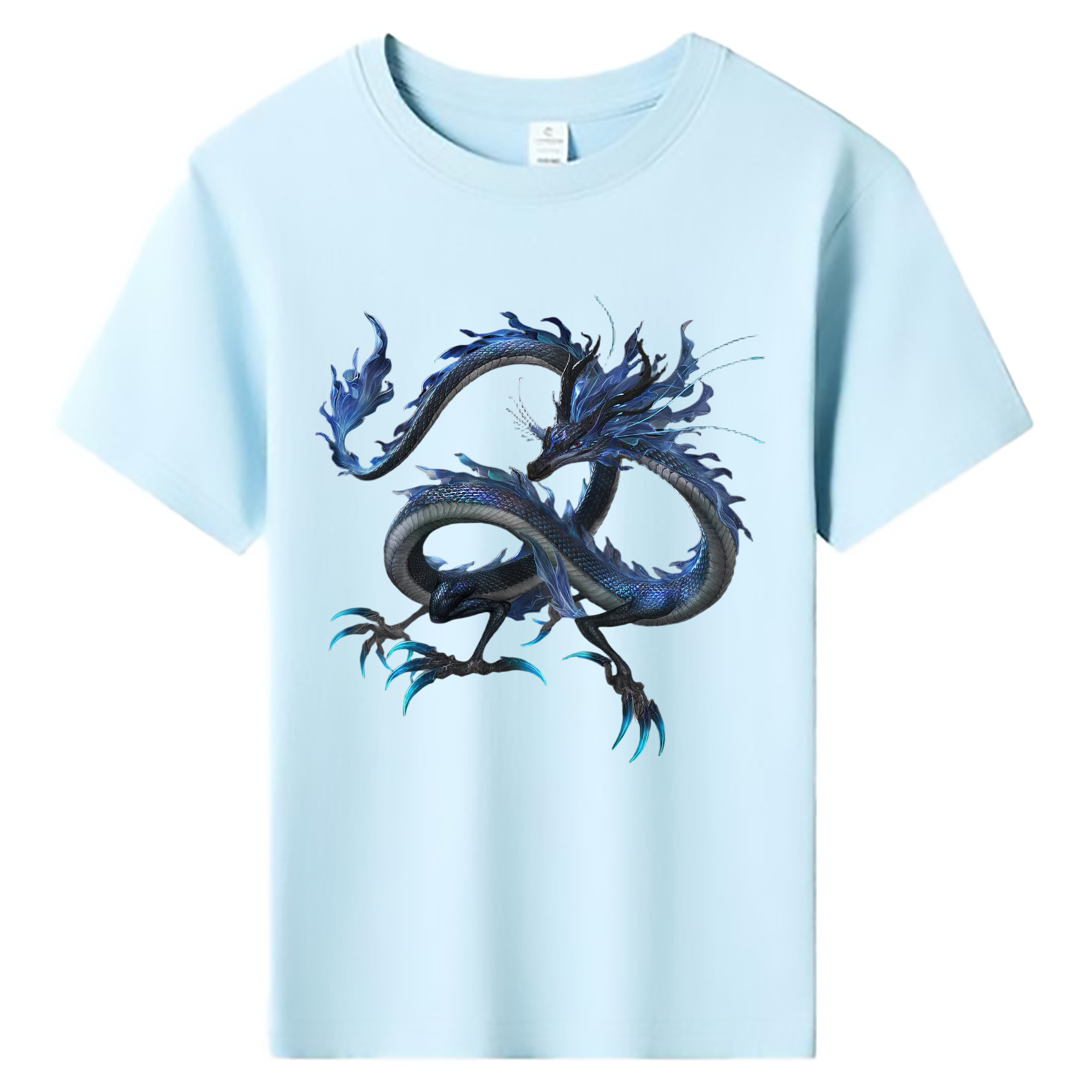 （画像用） Ne Zha 2 ナタ 魔童の大暴れ 綿100％キッズTシャツ（フロントプリント）